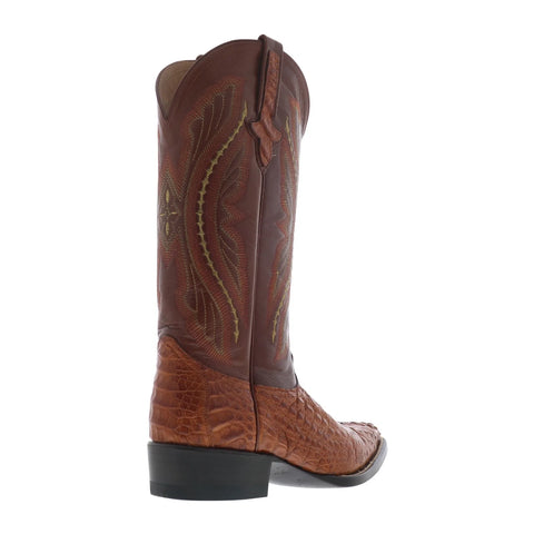 Ferrini Caiman Body X-Toe 1043102 Mens Brown Wide Cowboy Western Boots
