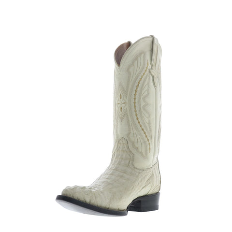 Ferrini Caiman Body X-Toe 1043103 Mens White Wide Cowboy Western Boots