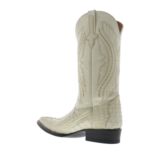 Ferrini Caiman Body X-Toe 1043103 Mens White Wide Cowboy Western Boots
