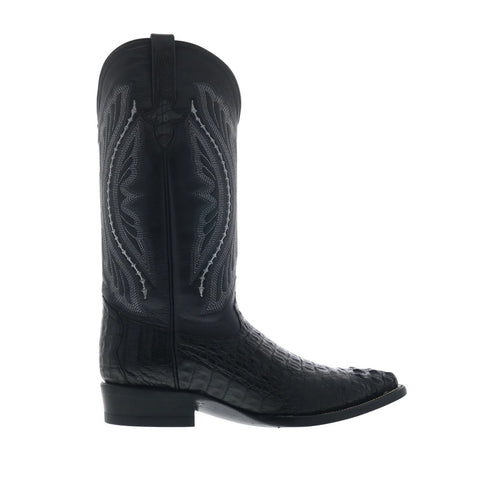 Ferrini Caiman Body X-Toe 1043104 Mens Black Wide Cowboy Western Boots