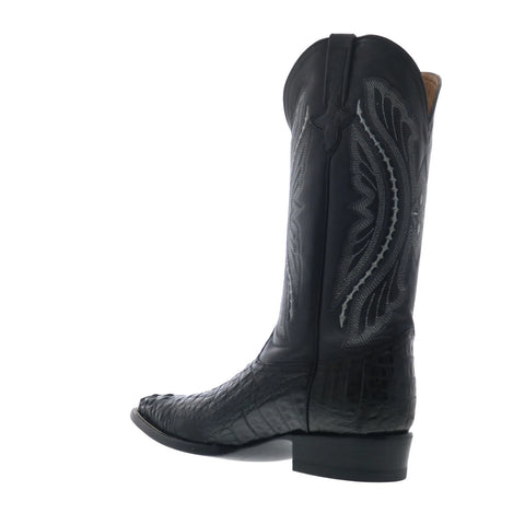 Ferrini Caiman Body X-Toe 1043104 Mens Black Wide Cowboy Western Boots