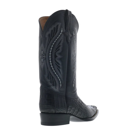 Ferrini Caiman Body X-Toe 1043104 Mens Black Wide Cowboy Western Boots