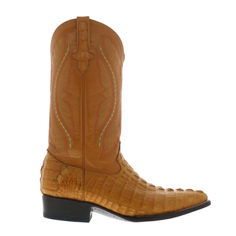 Ferrini Caiman Tail X-Toe 1033101 Mens Brown Leather Cowboy Western Boots