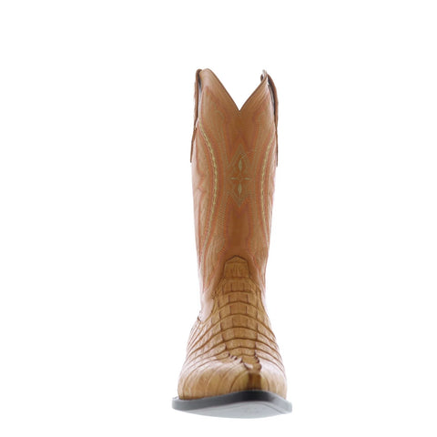 Ferrini Caiman Tail X-Toe 1033101 Mens Brown Leather Cowboy Western Boots