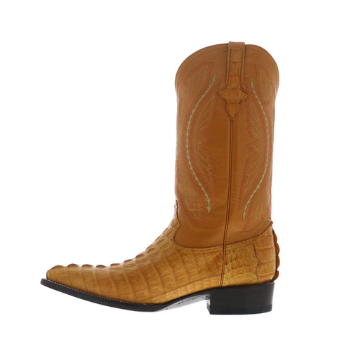 Ferrini Caiman Tail X-Toe 1033101 Mens Brown Leather Cowboy Western Boots