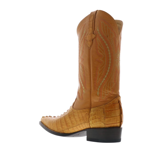 Ferrini Caiman Tail X-Toe 1033101 Mens Brown Leather Cowboy Western Boots