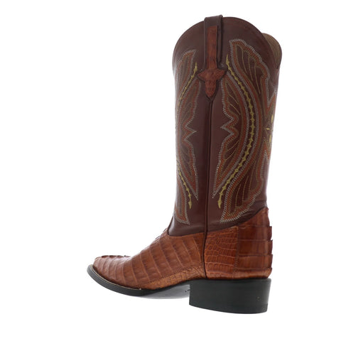 Ferrini Caiman Tail X-Toe 1033102 Mens Brown Leather Cowboy Western Boots