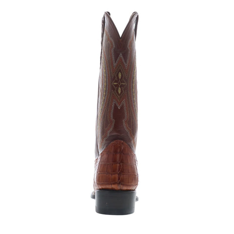 Ferrini Caiman Tail X-Toe 1033102 Mens Brown Leather Cowboy Western Boots