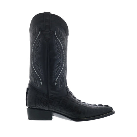 Ferrini Caiman Tail X-Toe 1033104 Mens Black Leather Cowboy Western Boots