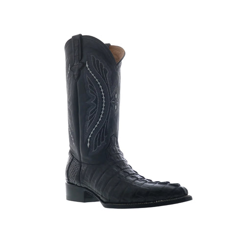 Ferrini Caiman Tail X-Toe 1033104 Mens Black Leather Cowboy Western Boots