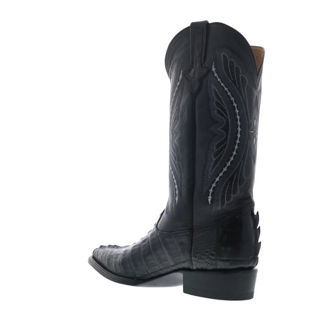 Ferrini Caiman Tail X-Toe 1033104 Mens Black Leather Cowboy Western Boots