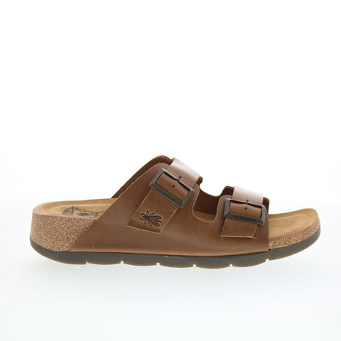 Fly London Caja CAJA721FLY-005 Womens Brown Slides Sandals Shoes