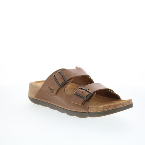 Fly London Caja CAJA721FLY-005 Womens Brown Slides Sandals Shoes