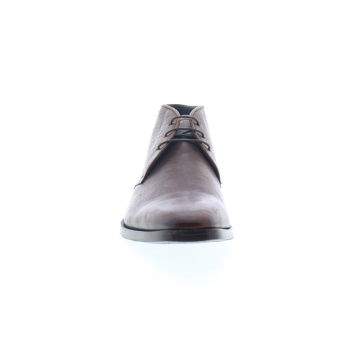 Zelli Italia Calfskin Chukka Boot Mens Brown Leather Lace Up Chukkas Boots