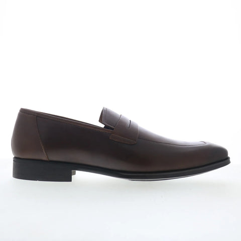 Mezlan Calfskin Penny 20748 Mens Brown Loafers & Slip Ons Penny Shoes