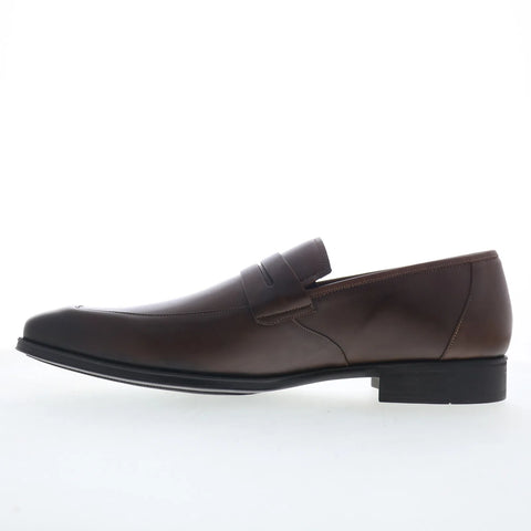 Mezlan Calfskin Penny 20748 Mens Brown Loafers & Slip Ons Penny Shoes
