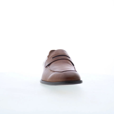 Mezlan Calfskin Penny 21522 Mens Brown Loafers & Slip Ons Penny Shoes