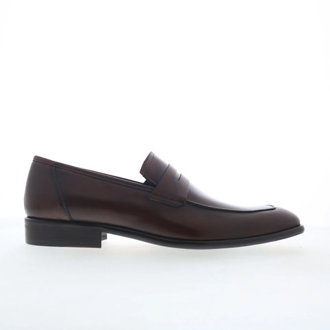 Mezlan Calfskin Penny 30480 Mens Brown Loafers & Slip Ons Penny Shoes