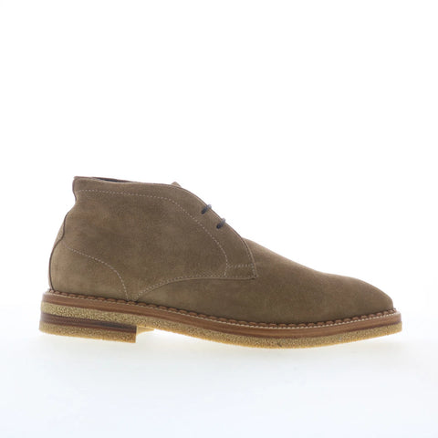 Di Bianco Calgara Suede Mens Beige Suede Lace Up Chukkas Boots