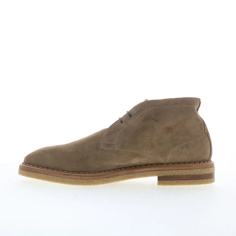 Di Bianco Calgara Suede Mens Beige Suede Lace Up Chukkas Boots