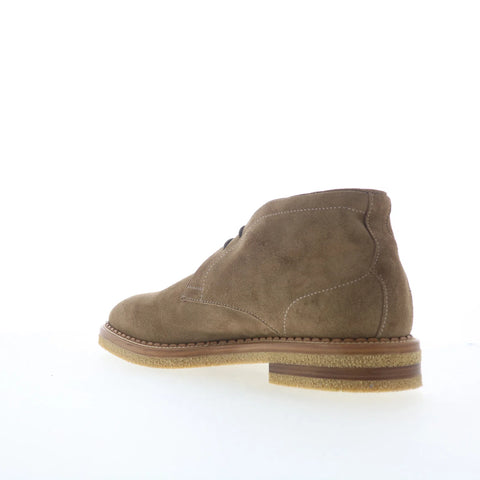 Di Bianco Calgara Suede Mens Beige Suede Lace Up Chukkas Boots