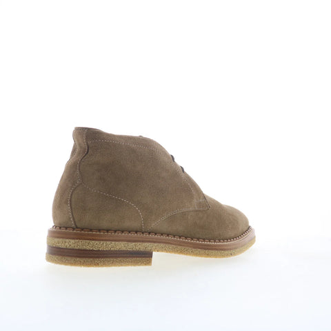 Di Bianco Calgara Suede Mens Beige Suede Lace Up Chukkas Boots