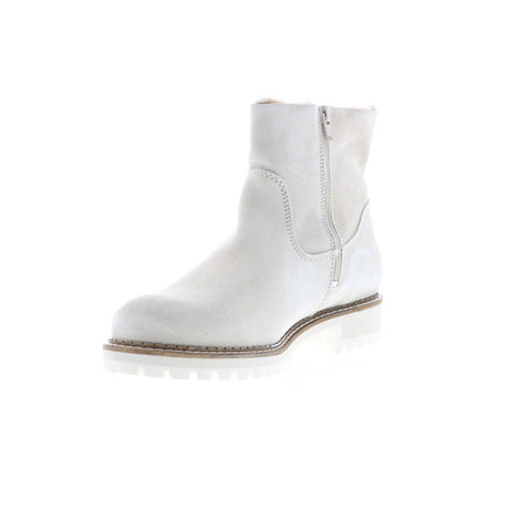 Bos. & Co. Calib Womens Beige Suede Lace Up Casual Dress Boots