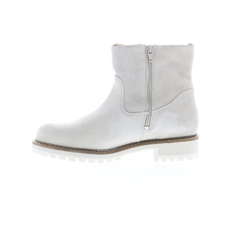 Bos. & Co. Calib Womens Beige Suede Lace Up Casual Dress Boots
