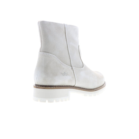 Bos. & Co. Calib Womens Beige Suede Lace Up Casual Dress Boots