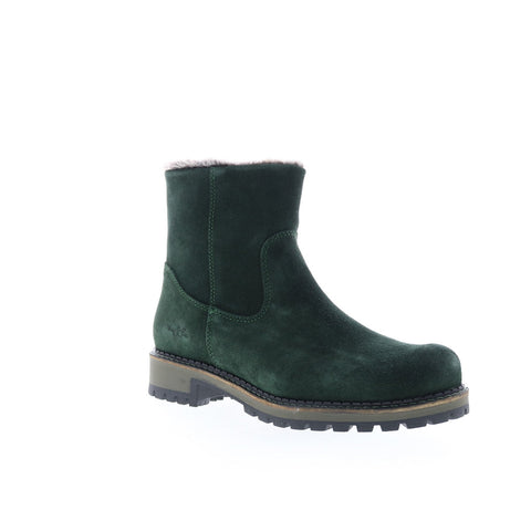 Bos. & Co. Calib Womens Green Suede Zipper Casual Dress Boots