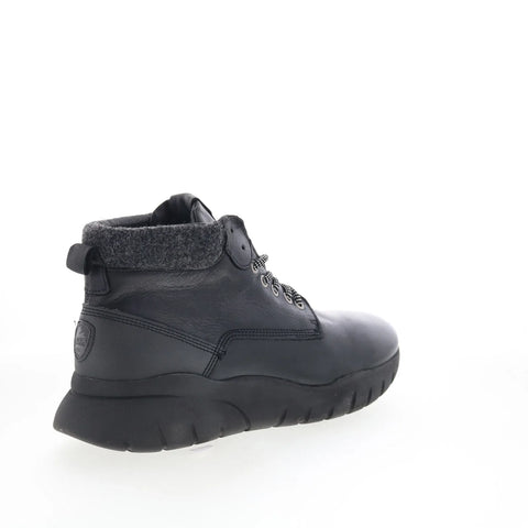 Pajar Calleon PDPAB00600.01 Mens Black Leather Lace Up Casual Dress Boots