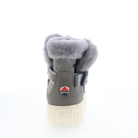 Pajar Calsey 77933 Womens Gray Suede Slip On Ankle & Booties Boots