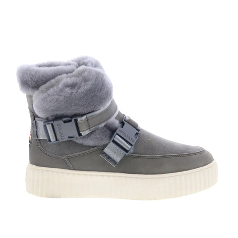Pajar Calsey 77933 Womens Gray Suede Slip On Ankle & Booties Boots