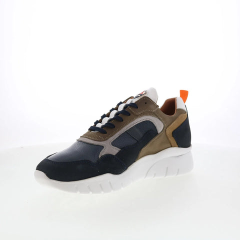 Pajar Cam PDPAS00027.01 Mens Blue Leather Lace Up Lifestyle Sneakers Shoes