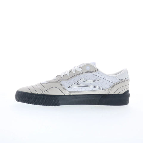 Lakai Cambridge Elite Mens White Suede Skate Inspired Sneakers Shoes