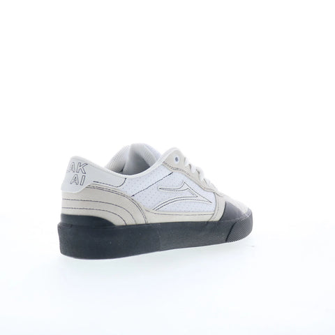 Lakai Cambridge Elite Mens White Suede Skate Inspired Sneakers Shoes