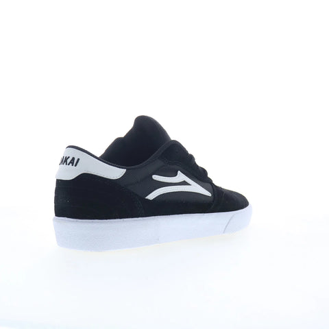 Lakai Cambridge Mens Black Suede Lace Up Skate Inspired Sneakers Shoes