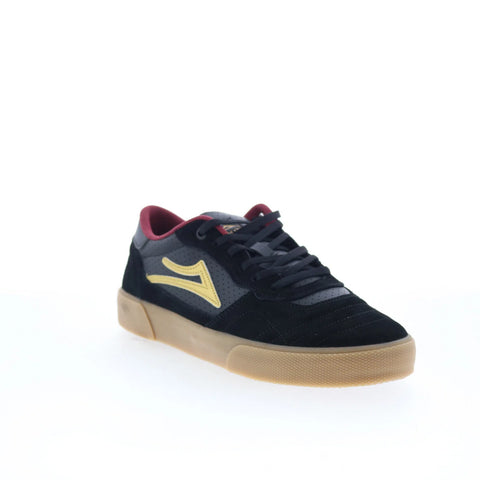 Lakai Cambridge Mens Black Suede Lace Up Skate Inspired Sneakers Shoes