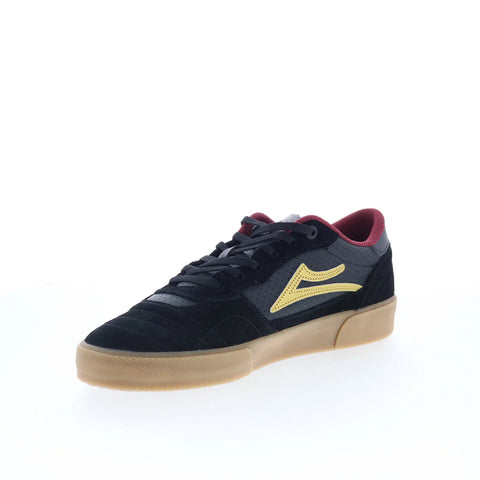 Lakai Cambridge Mens Black Suede Lace Up Skate Inspired Sneakers Shoes