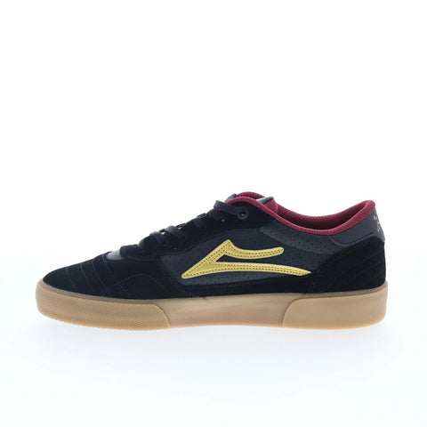 Lakai Cambridge Mens Black Suede Lace Up Skate Inspired Sneakers Shoes