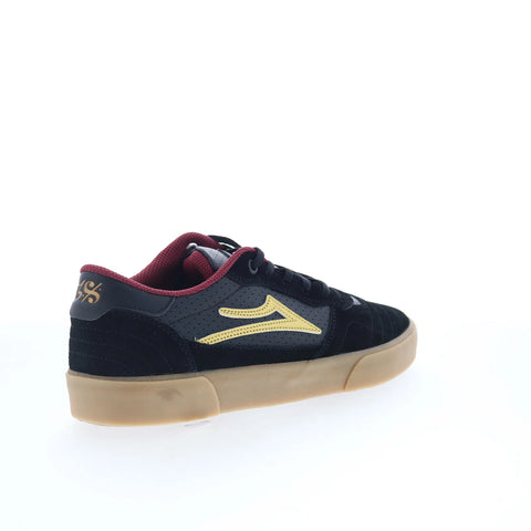 Lakai Cambridge Mens Black Suede Lace Up Skate Inspired Sneakers Shoes