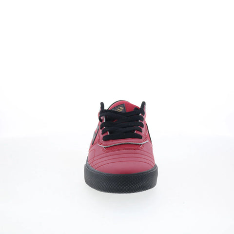 Lakai Cambridge Mens Red Leather Lace Up Skate Inspired Sneakers Shoes