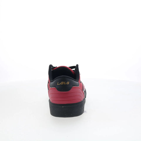 Lakai Cambridge Mens Red Leather Lace Up Skate Inspired Sneakers Shoes