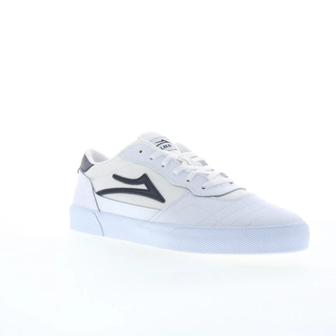 Lakai Cambridge Mens White Leather Lace Up Skate Inspired Sneakers Shoes