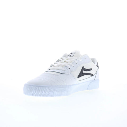 Lakai Cambridge Mens White Leather Lace Up Skate Inspired Sneakers Shoes