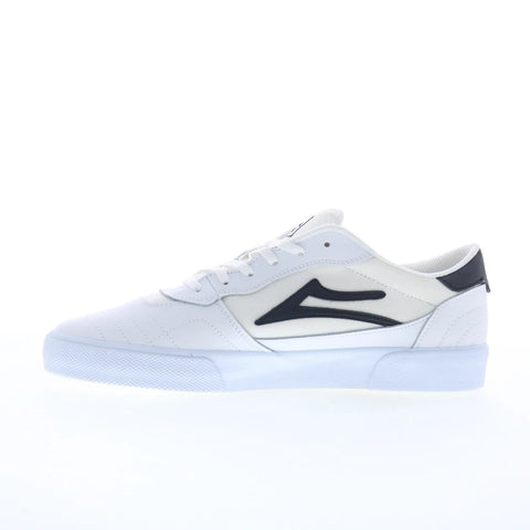 Lakai Cambridge Mens White Leather Lace Up Skate Inspired Sneakers Shoes