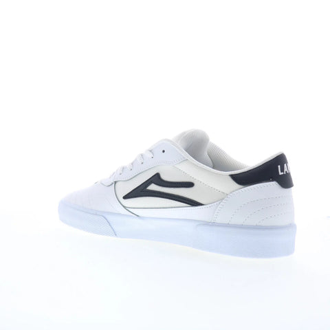Lakai Cambridge Mens White Leather Lace Up Skate Inspired Sneakers Shoes