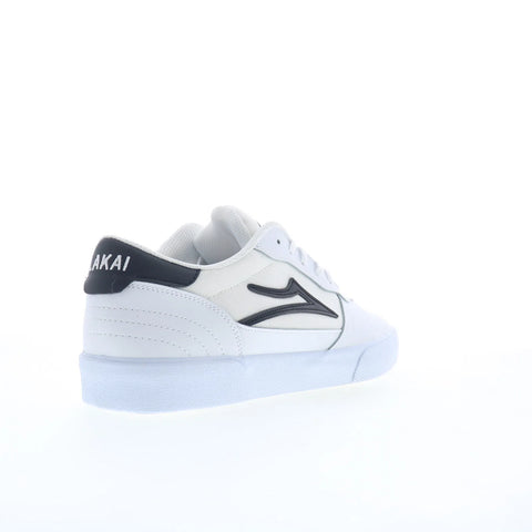 Lakai Cambridge Mens White Leather Lace Up Skate Inspired Sneakers Shoes