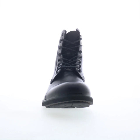 Steve Madden Camden CAMD02M1 Mens Black Leather Lace Up Casual Dress Boots