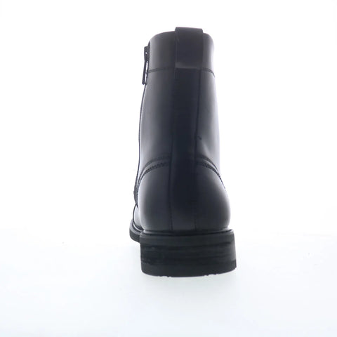 Steve Madden Camden CAMD02M1 Mens Black Leather Lace Up Casual Dress Boots